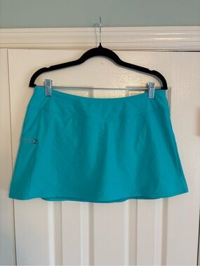 Sunsets Sporty Swim Skirt Teal Large